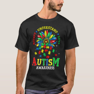 Autism Medvetenhet Shirts Acceptera Förstå Kärlek T Shirt