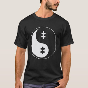 Autism Medvetenhet Skjorta Yin Yang Pussel Yoga Me T Shirt