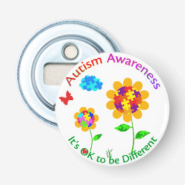 Autism Medvetenhet Solros Flasköppnare