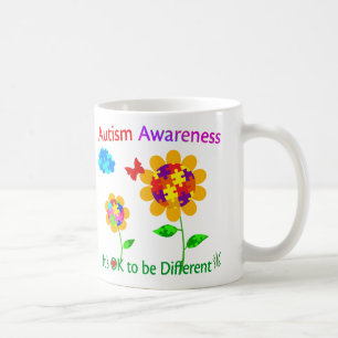 Autism Medvetenhet Solros Kaffemugg