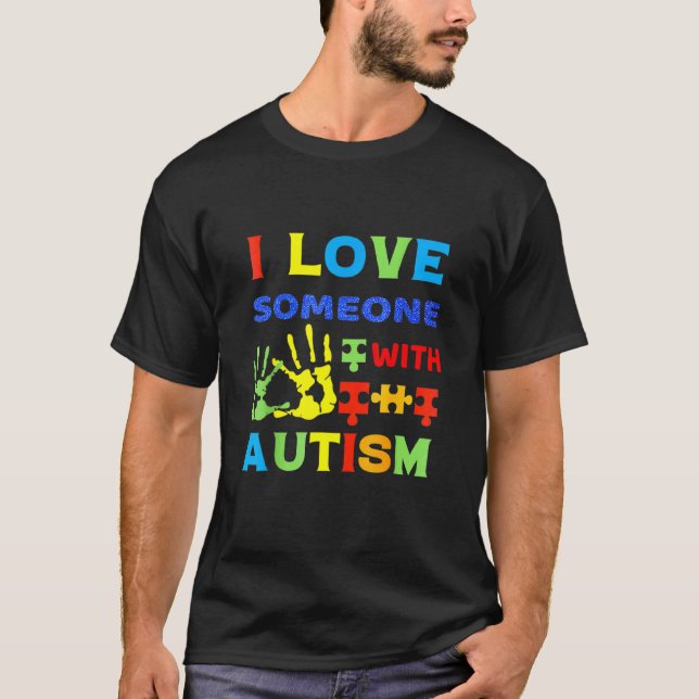 Autism Medvetenhet som Tronaut Adhd Autism T Shirt (Framsida)