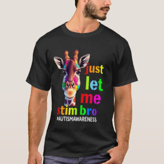 Autism Medvetenhet Söt Giraff Djur Låt Mig Bara Va T Shirt