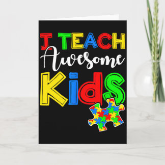 Autism Medvetenhet Special Ed Lärare T Shirt  Kort