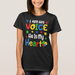 Autism Medvetenhet Stolt Familj Jag Är Hans Röst H T Shirt