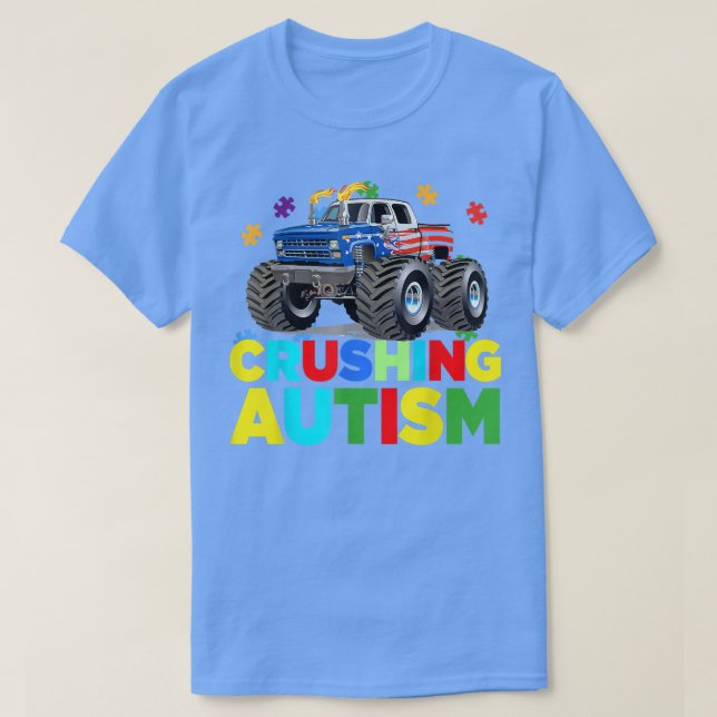 Autism Mega Lastbil71 T Shirt (Design framsida)