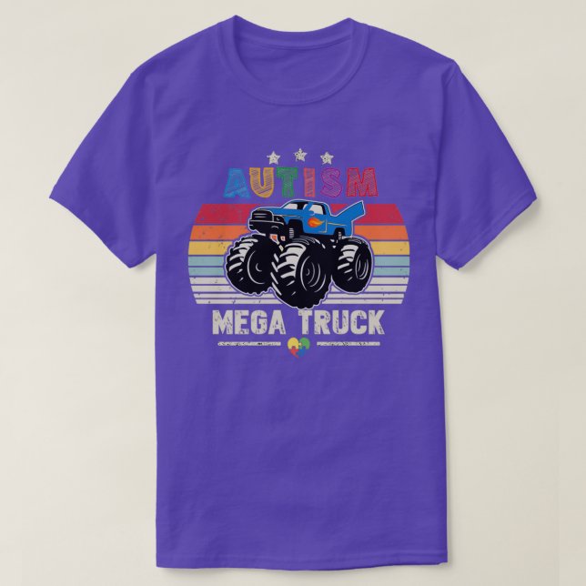 Autism Mega Lastbil 21 T Shirt (Design framsida)