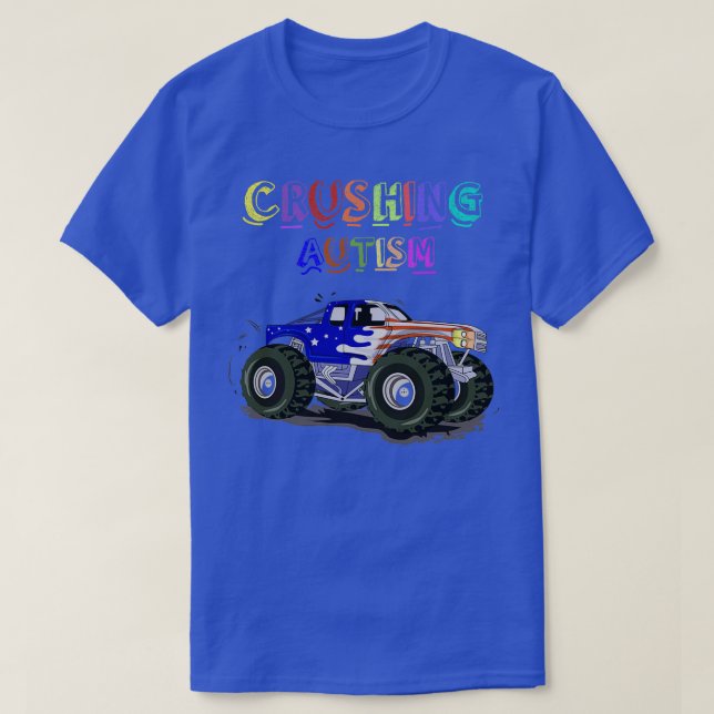 Autism Mega Lastbil 30 T Shirt (Design framsida)