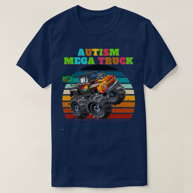 autism mega lastbil autism 5 t shirt (Design framsida)
