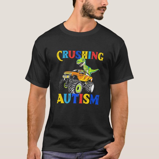 Autism Mega Lastbil och Autism Awareness 1 T Shirt (Framsida)