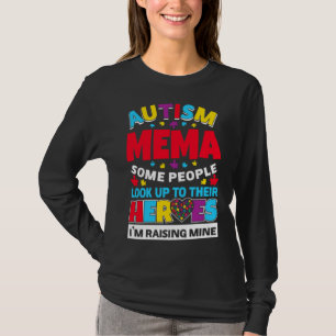 Autism Mema Folk kollar upp sina hjältar Stigning  T Shirt