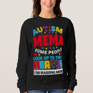 Autism Mema Folk kollar upp sina hjältar Stigning T Shirt