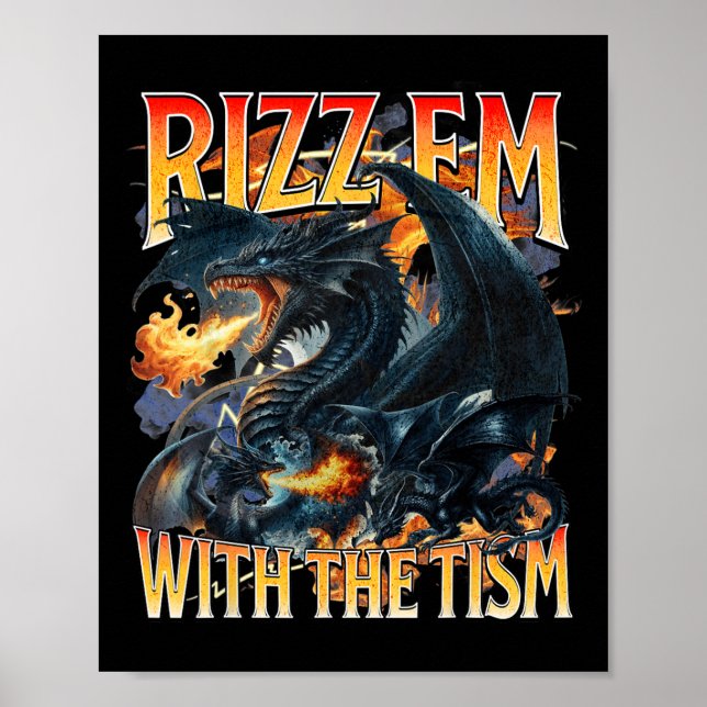 Autism Memagon Rizz Em med tismens autism Poster (Framsidan)