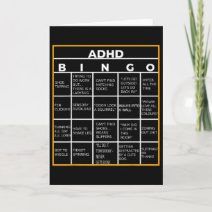 Autism Mental hälsa medvetenhet dag Adhd Bingo Rol Kort