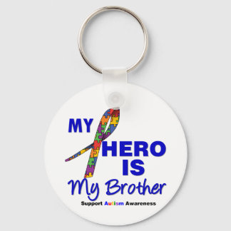 Autism Min Hero är min bror Nyckelring