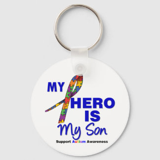 Autism Min Hero är min son Nyckelring
