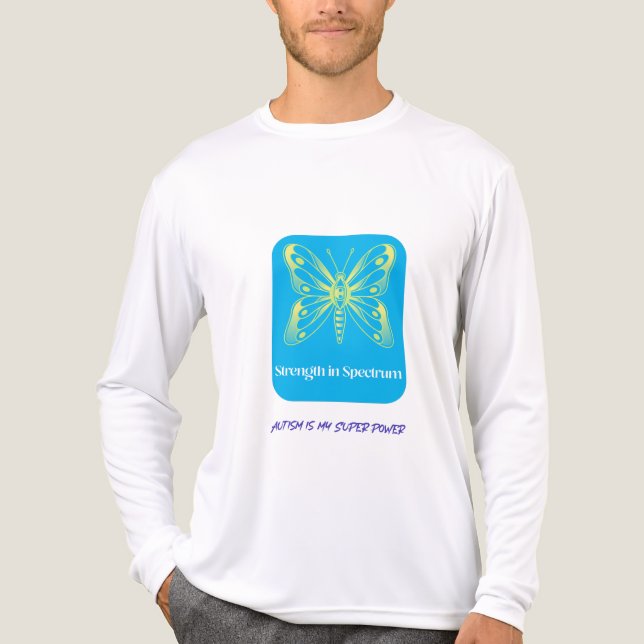 Autism: Min supermakt T Shirt (Framsida)