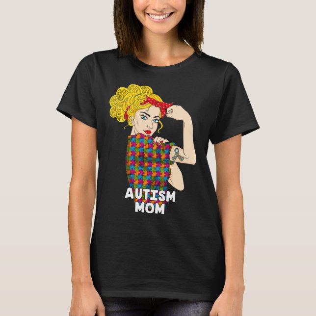 Autism Mom Autism Awareness Kindness Support Autis T Shirt (Framsida)