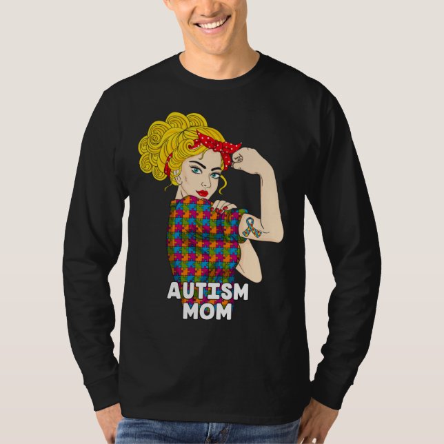 Autism Mom Autism Awareness Kindness Support Autis T Shirt (Framsida)