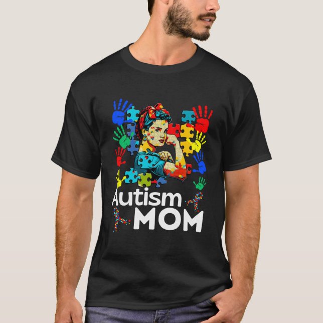 Autism Mom Navigating Autism Spanish Mother Hispan T Shirt (Framsida)