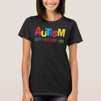 Autism Month Acceptera Kärlek Puzzle Women K T Shirt