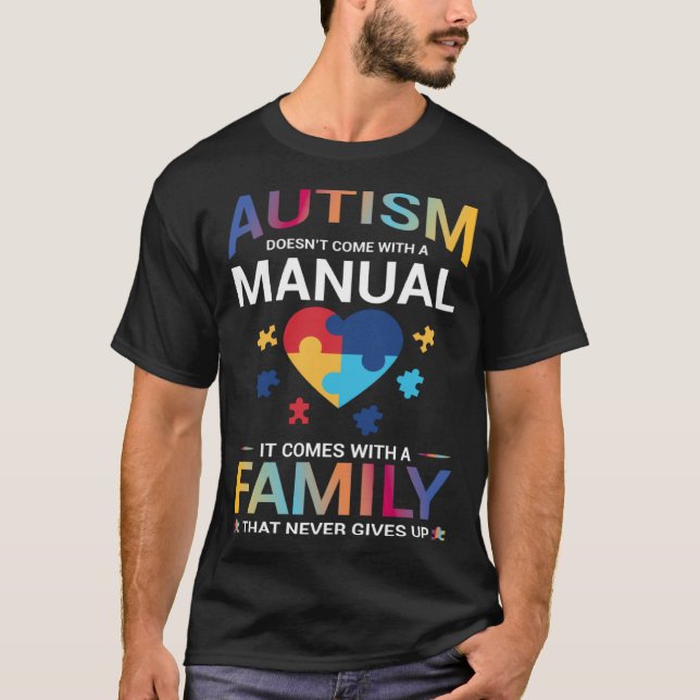 Autism Month  Autism Apparel for Autism Month T Shirt (Framsida)