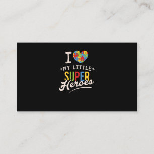 Autism Month T-Shirt for Speciell Education Teache Visitkort