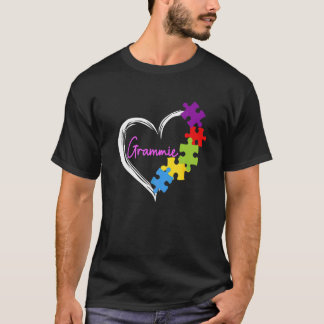 Autism Mormor Mors Dag Hjarta Autism Medvetenhet  T Shirt