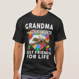 Autism-Mormor Och Barnbarn Bästa Vänner För Livet T Shirt