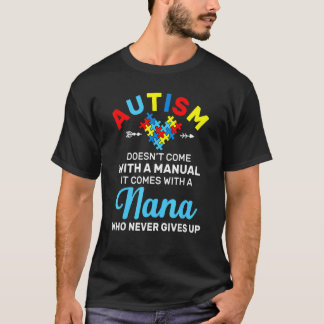 Autism Mormor Som Aldrig Ger Upp Autism Medvetenhe T Shirt