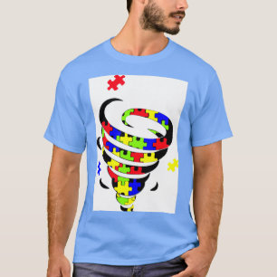 Autism Nacke Gaiter Autism Tornado T Shirt