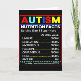 Autism Näringsfakta Småbarn Autism Medvetenhet Mån Kort