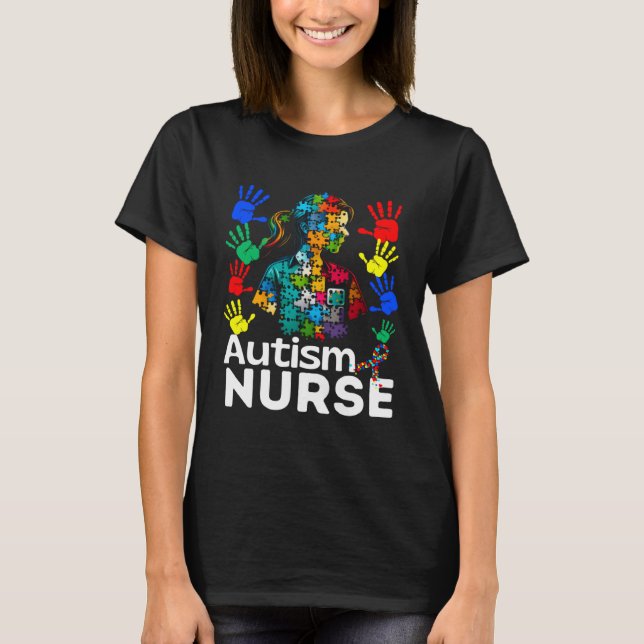 Autism Nurse Navigation Autism Unmasking Autism Nu T Shirt (Framsida)
