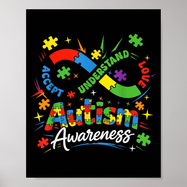 Autism oändlighet neurodiversitet acceptera förstå poster (Framsidan)