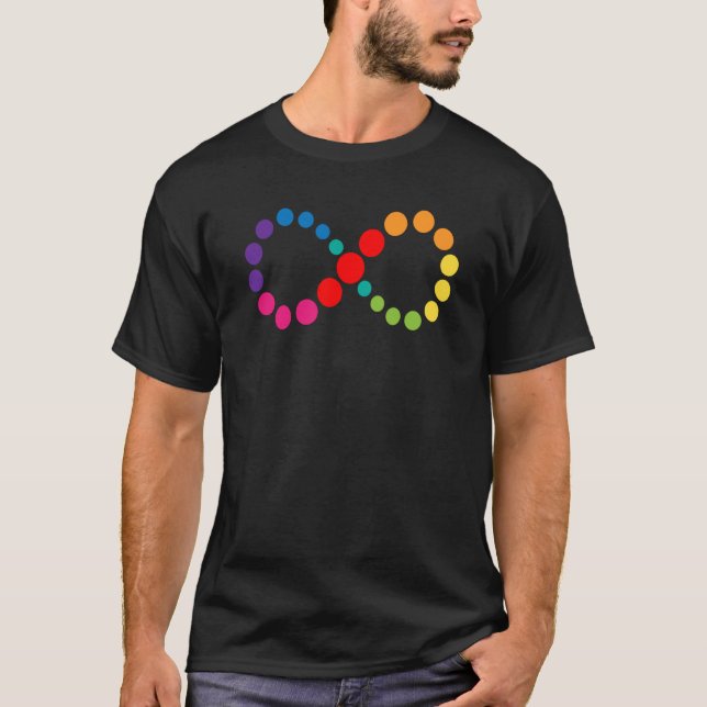 Autism Oändlighetssymbol T Shirt (Framsida)