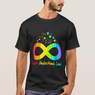 Autism Ofinity Puzzle Symbol Autism accepterar und T Shirt
