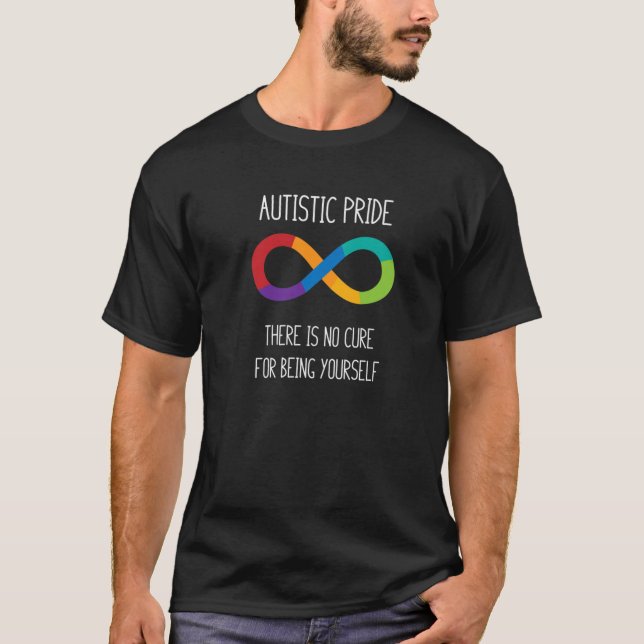 Autism Ofinity Symbol Neurodiversity T Shirt (Framsida)
