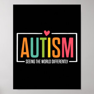 Autism: Olika Autism Awarene i världen Poster