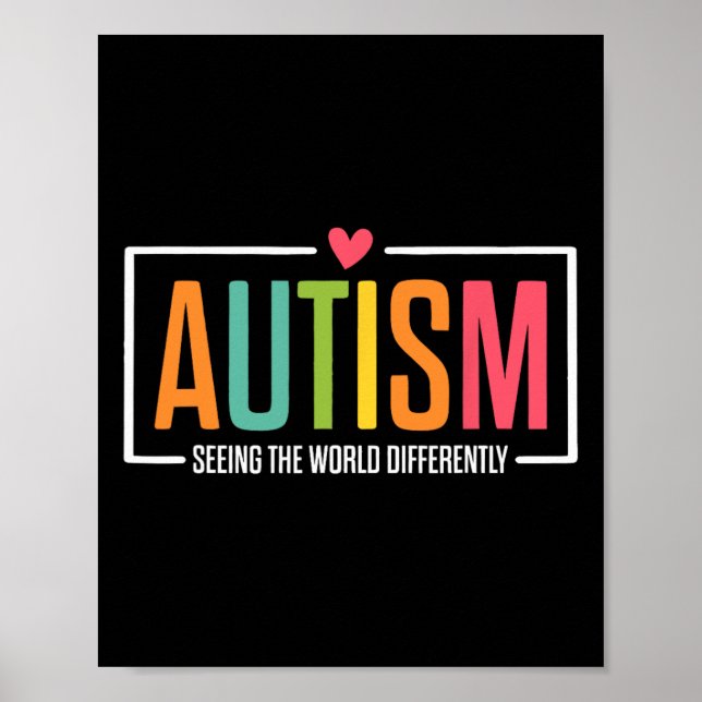 Autism: Olika Autism Awarene i världen Poster (Framsidan)