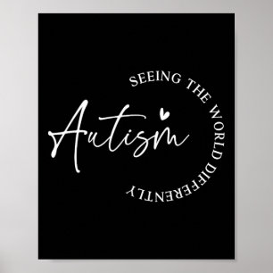 Autism: Olika Autism Awarene i världen Poster