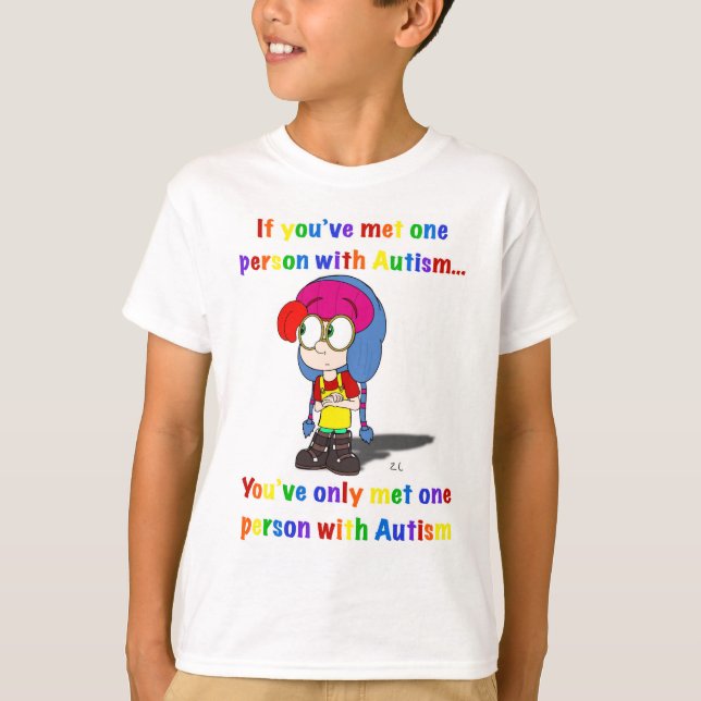 Autism: one size does not fit all awareness shirt t (Framsida)