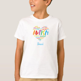 AUTISM ORD HJÄRTA Autism Acceptans T Shirt