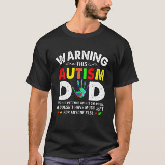 Autism Pappa Använda Patient på hans barn Autism A T Shirt