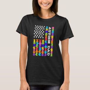 Autism Pappa Autism Medvetenhet Autistisk Familj T Shirt