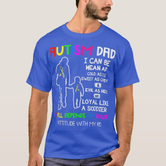 Autism Pappa Elak Autism Autism Ribbon Parent Mana T Shirt