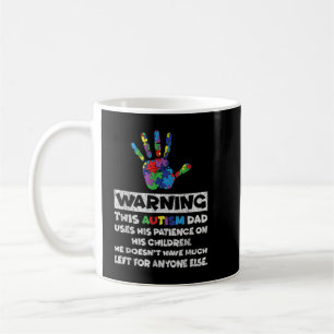 Autism Pappa Far Son Dotter Autistic Kid Autism Kaffemugg