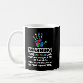 Autism Pappa Far Son Dotter Autistic Kid Autism Kaffemugg