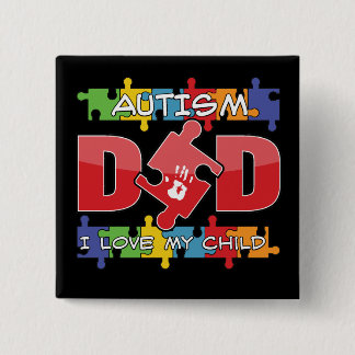 Autism Pappa - I Kärlek Mitt barn Knapp