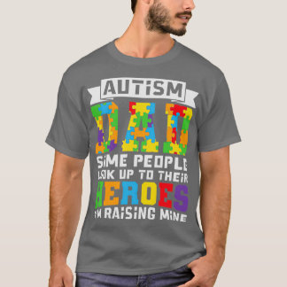 Autism Pappa Im Raising My Heroes Funny Autism Gif T Shirt