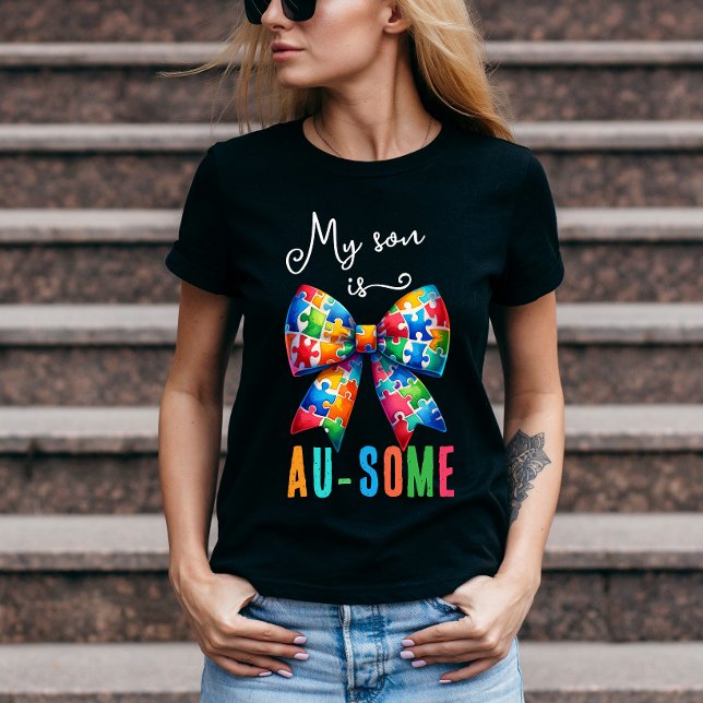 Autism Pappa / Mamma | Autistisk son T Shirt (Skapare uppladdad)