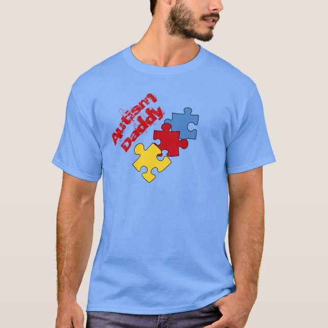 Autism Pappa Shirt Tee Shirt (Framsida)